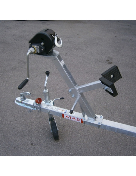 KIT BUTEE DE TREUIL COMPLETE SUR PORTE BARQUE NU (Sunway)