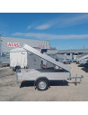 McALU CAPOT - 255x133x50 - COUVERCLE + BARRES de TOIT - 750 KG - MC255 (Saris)