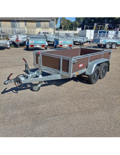 UTILITAIRE 251*133*40 2 ESSIEUX - BOIS - 1300 KG PTC FREINE (Lider)