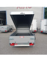 McALU CAPOT - 255x133x50 - COUVERCLE + BARRES de TOIT - 1350 KG PTC - (Saris) Stock uniquement