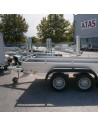 McALU PRO - 305x153x43 - 2000 KG PTC - 2 ESSIEUX - LOGEMENT et RAMPES - MP305 (Saris)