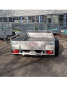 McALU PRO - 305x153x43 - 2700 KG PTC - 2 ESSIEUX - LOGEMENT pour RAMPES - MP305 (Saris)