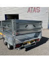 DESTOCKAGE - BENNE - TIPPER 310x160 - 3500 KG PTC +DOUBLE RIDELLES +HAYON 270° (Brian James) Stock uniquement