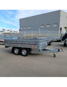 PLATEAU RIDELLE  263*145*40 2 ESSIEUX -NORDIKA N260F113 - 1300 KG PTC (Sorel)