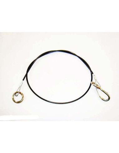 CABLE DE RUPTURE 1500MM ANNEAU PLUS MOUSQUETON