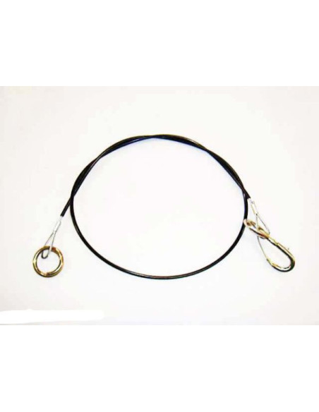 CABLE DE RUPTURE 1500MM ANNEAU PLUS MOUSQUETON