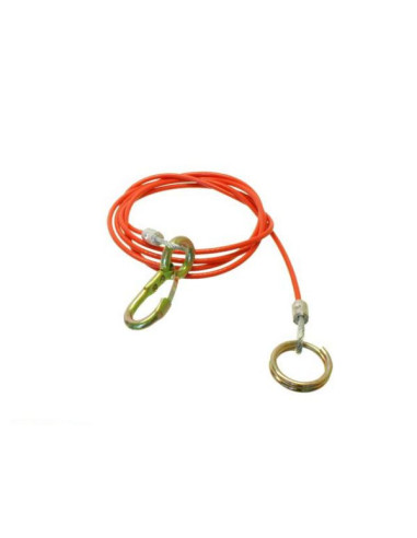 CABLE DE RUPTURE 1800MM ANNEAU PLUS MOUSQUETON