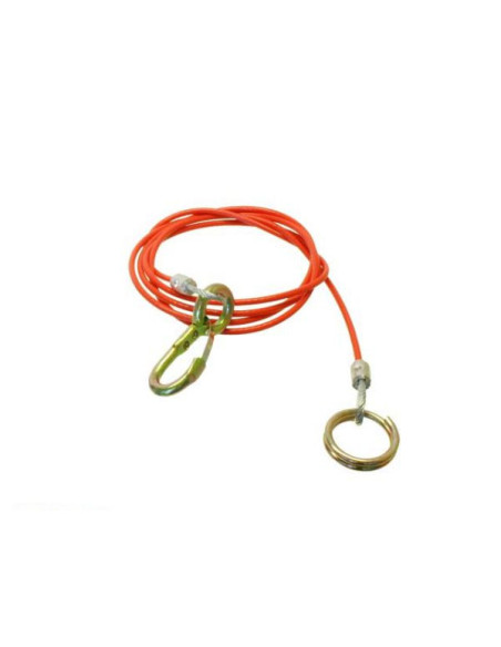CABLE DE RUPTURE 1800MM ANNEAU PLUS MOUSQUETON