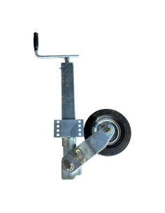 ROUE JOCKEY  CARRE 70*70 RENFORCEE TP 230*75 SUPPORT METAL 8 TROUS