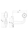 PAIRE DE FEUX DE GABARIT LED BICOLORE FRISTOM FT 0009F (Long)