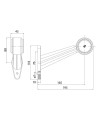 PAIRE DE FEUX DE GABARIT LED BICOLORE FRISTOM FT 0009E (Long)