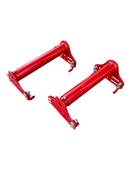 2 CALES / BUTEES DE ROUE - POUR RAIL - FOURGON ROADSTER C1000 C2000 (Debon)
