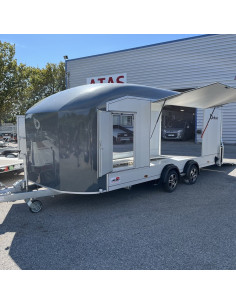 PORTE VOITURE ROADSTER 2000 - 550x220x204 - 3500 KG - ALUMINIUM - GRIS (Debon)