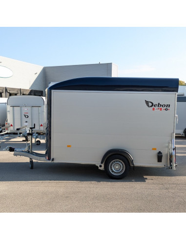 FOURGON ROADSTER 400 - 314x166x200 - 1300 KG - ALUMINIUM - NAVY BLUE + P. LATERALE (Debon)