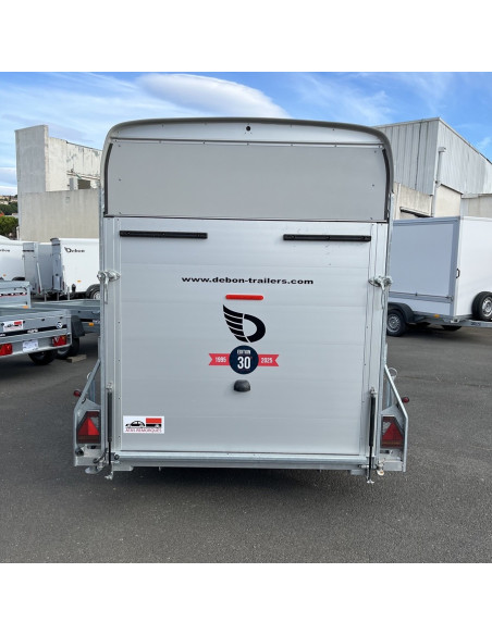 FOURGON ROADSTER 400 - 314x166x200 - 1300 KG - ALUMINIUM - BLANC +P. LATERALE+leds+Camera+Etageres (Debon) PROMO Stock uniquemen