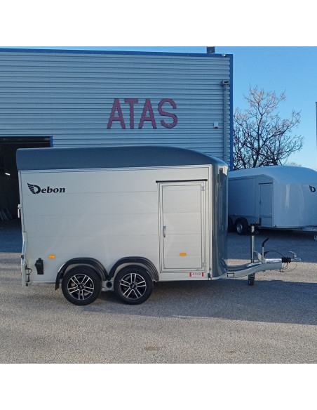 FOURGON ROADSTER 500 - 314x166x200 - 2000 KG - ALUMINIUM - GRIS + P. LATERALE + Jantes Alu (Debon)
