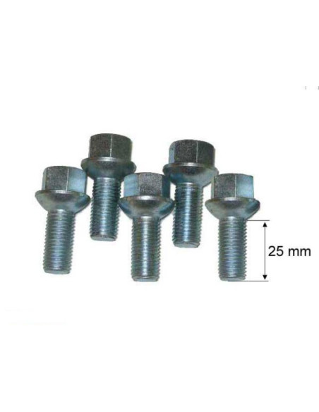 Kit de 5 vis de roue sph riques M12 x 150 - Clef de 17