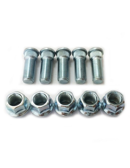 RTN Kit de 5 axes de roues avec ecrous M14 - clef de 19