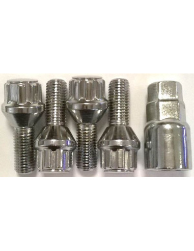 Kit 4 vis antivol M14x150x26 conique