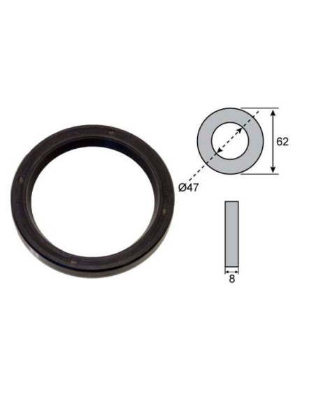 BAGUE D ETANCHEITE 47 62 8 SCHLEGL SGB
