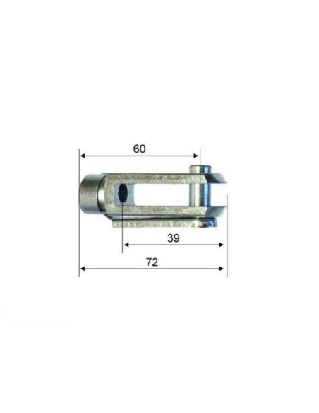 TETE DE CHAPE M10 L72MM