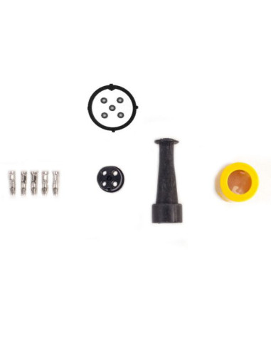 AJBA Kit connecteur rapide jaune rond 5 broches...