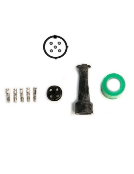 AJBA Kit connecteur rapide vert rond 5 broches avec d trompeur