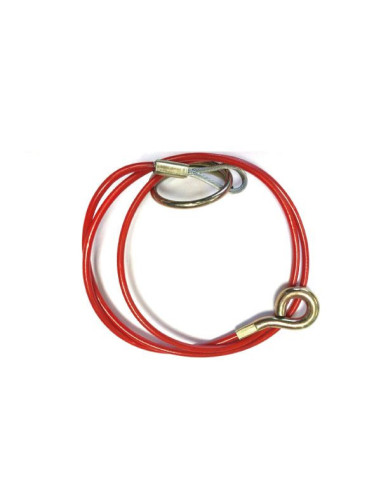 CABLE DE RUPTURE 1300MM CROCHET PLUS ANNEAU ROND