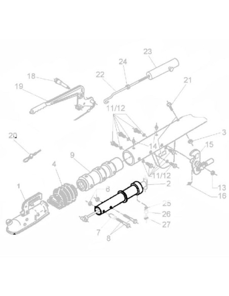 Alko fut coulissant soud 131R t te ronde frein e