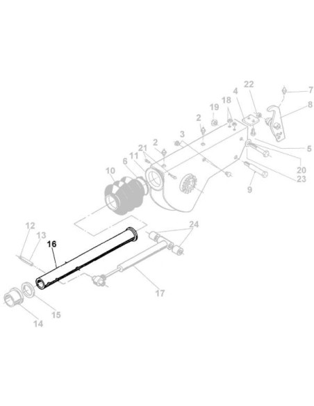 ALKO Fut coulissant fixe 251VB sur timon articul frein 