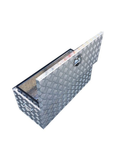 Coffre rectangulaire en aluminium stri avec...