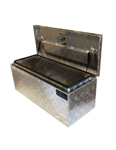 Coffre aluminium rectangulaire ouverture dessus...