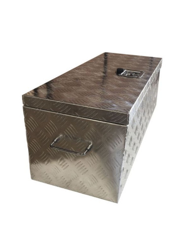Coffre aluminium rectangulaire ouverture dessus...