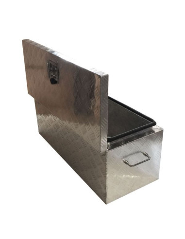Coffre aluminium rectangulaire ouverture dessus...
