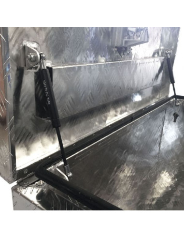 Coffre aluminium rectangulaire ouverture dessus...