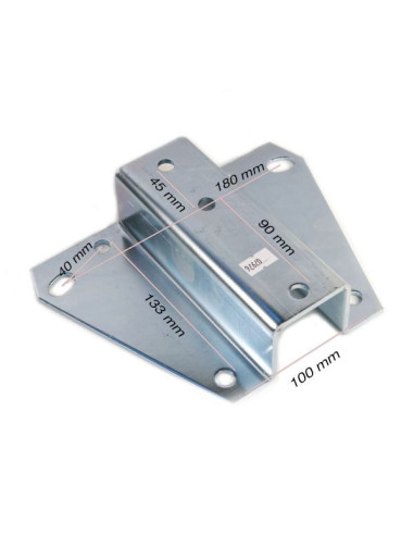 ERDE Support de t te de timon en V tube de 60 mm 