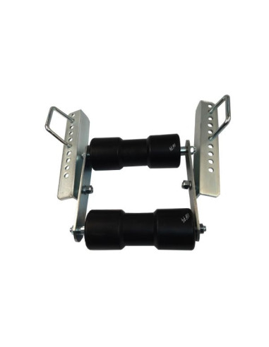 DOUBLE BOBINE DE QUILLE SUR SUPPORT A BRIDER...
