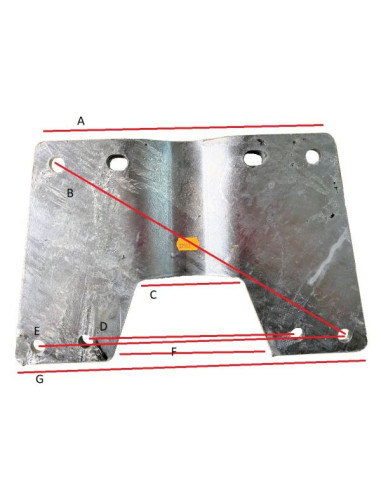 PLATINE SUPPORT COMMANDE DE FREINAGE LIDER 31620