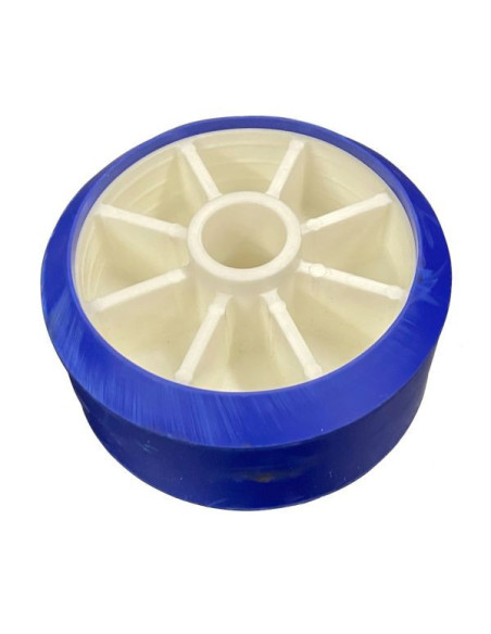 GALET BLEU 120 MM LARGEUR 65 MM ALESAGE 21 MM SUNWAY