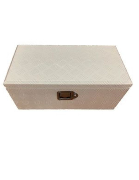 COFFRE ALUMINIUM THERMOLAQUE BLANC RECTANGULAIRE OUVERTURE DESSUS 600x300x270