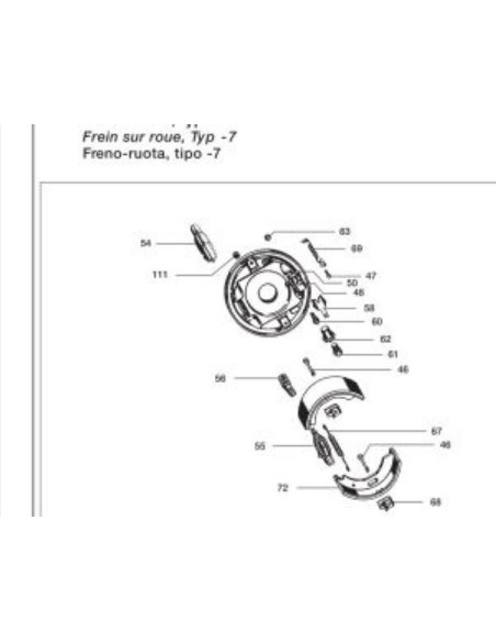 CAME PIVOTANTE Droite recul auto S 1704-7 RASK BPW