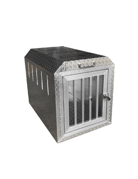 COFFRE ALUMINIUM TRANSPORT DE CHIEN 550x850x650 mm