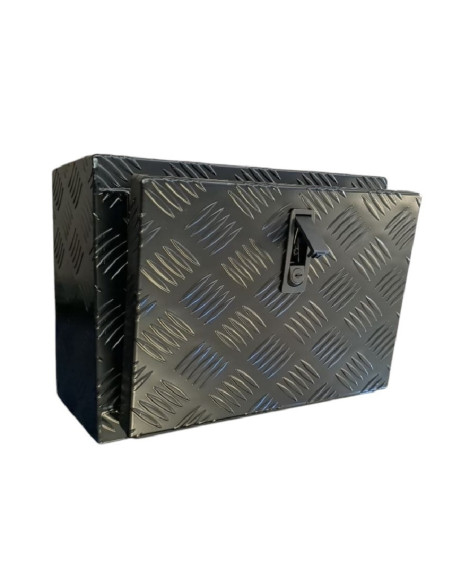 COFFRE ALUMINIUM 25L (400x225x300mm) NOIR