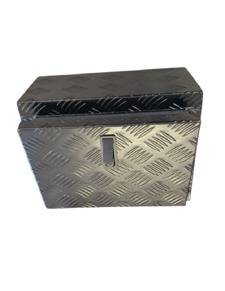 COFFRE ALUMINIUM 25L (400x225x300mm) NOIR