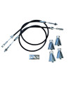 KIT CABLES DE FREIN GSM GKN (coquilles-palonnier) LT 1320 G1050-(Gsm-Gkn pièce d'origine) 