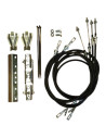 KIT CABLES DE FREIN GSM GKN LT2030 G1760 & LT1750 G1480-(Gsm-Gkn pièce d'origine)