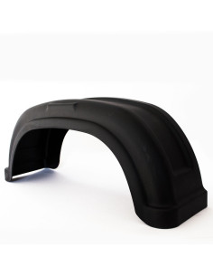 GARDE BOUE NOIR PLASTIQUE - 8 " (L x l x H)  490*140*195