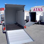 FOURGON C300 GRIS 300*155*190 1300KG BOIS & POLY +P.LATERALE