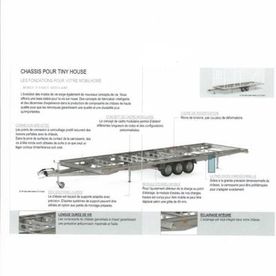 CHASSIS HAUT ALKO POUR TINY HOUSE 7200 - 3 ESSIEUX