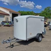 FOURGON C255 255*125*155 750 KG PORTE LATERALE COMPOSITE BLANC NON FREINE (Debon)